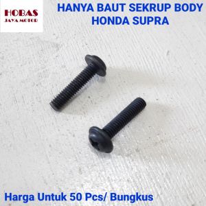(50 Pcs) Hanya Baut Sekrup Cacing Honda Supra