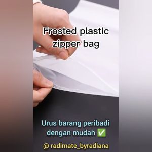 Ziplock bag plastic zipper bag double matte travel clothes organizer storage bag plastik baju zip bag zipper plastic bag