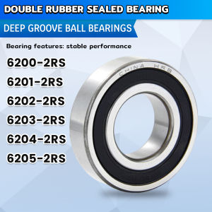 6200-2RS 6201-2RS 6202-2RS 6203-2RS 6204-2RS 6205-2RS Bearings Deep Groove Ball Bearing