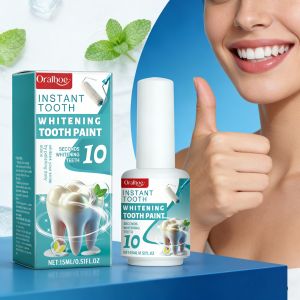 oralhoe | Instant Teeth Whitening Paint 10s Take Effect Portable Bleaching Tooth Fast White Tooth Coating Brightening Teeth Surface Paint