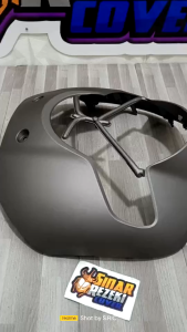 cover front tameng panel body lampu depan scoopy fi K93 2017 2019 grey abu flat doff matte merk win