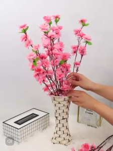 Artificial Flower Cherry Blossoms Chinese New Year Silk Wedding Decoration Accessories Afaux708 Main