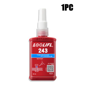 LOOLIFL | 243 271 Thread Locker Anaerobic Screw Lock Glue Medium High Strength Anti-Loosening Bolt Sealant Auto Machinery Repair Adhesive