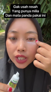 krim penghilang milia syringoma xanthelasma butiran lemak sekitar mata Milia remover cream 20g obat milia di bawah mata obat milia remover Benjolan Kecil di Bawah Mata