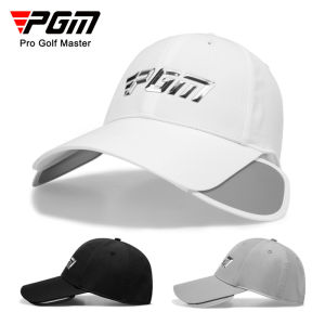 PGM MZ054 Men Golf Hat Full-face Sunscreen Sun Hats Retractable Brim Breathable Baseball Cap