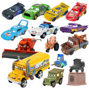 Disney | Disney Pixar Toy Car 2/3 Lightning Mcqueen Fritter Miss Frank Collection 1:55 Die Cast Metal Alloy Model Kid Boy Birthday Gifts