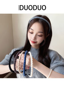 โบว์ผมสไตล์เกาหลีแบบบาง รัดผมแบบย้อมผม รัดผมแบบอเนกประสงค์สำหรับผู้หญิง ทรงผมสุดเก๋ เครื่องประดับผมแฟชั่น