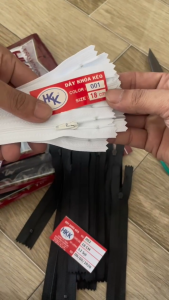 Dây kéo khóa quần tây HKK (túi 12chiếc) dài 18cm-phụ liệu may mặc