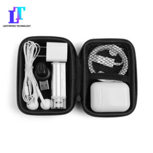 Tai nghe túi lưu trữ Bộ sạc điện và dây cáp truyền dữ liệu Hộp lưu trữ U đĩa vỏ bọc chống thấm nước ví có khóa kéo hình chữ nhật tai nghe cáp dữ liệu túi đựng chìa khóa Ví đựng xu thay đổi túi lưu trữ