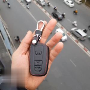 Bao Da Ốp Bảo Vệ Vỏ Bọc Chìa Khóa Toyota Cross Bằng Da Thật