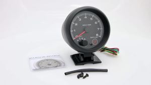 RYSJM | 0-8000 RPM Meter 7 Colors 95mm Tachometer Black Car Tacho Meter Gauge For 4 6 8 Cylinder 12V Shift Light Auto Tacometro Moto