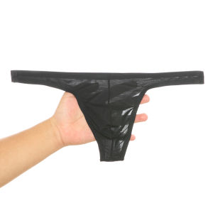 กางเกงชั้นในชายแบบซิปสีสันสดใส เอวต่ำ ผ้าไหมน้ำแข็ง กางเกงชั้นในชายแบบ T ไร้ตะเข็บ สำหรับผู้ชาย ทรงเรียบง่าย ลำลอง ฤดูร้อน 2022