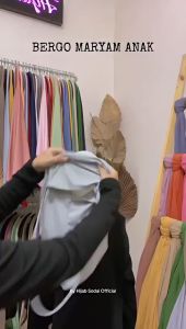 ByKiddos - Jilbab Bergo Maryam Anak Bayi 0-6 Bln / Hijab Baby / Kerudung Instan Anak Perempuan