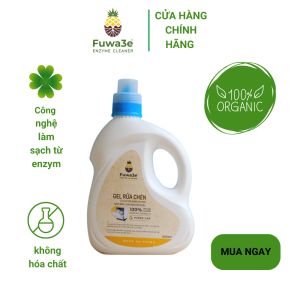 Gel rửa chén sinh học Fuwa3e 2L chuyên dùng cho máy rửa chén bát an toàn tuyệt đối làm sạch và làm bóng bát đũa bảo vệ bát