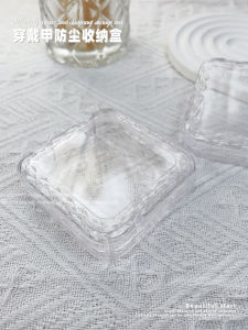 Hộp Đựng Móng Tay Acrylic Nhựa Trong Suốt Chống Bụi Hộp Đựng Phim Làm Đẹp Hộp Đựng Hình Chữ Nhật Hộp Đựng Dụng Cụ Làm Đẹp