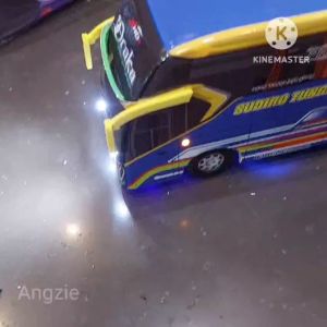 Miniatur bus bis Sudiro Tungga Jaya STJ Draka