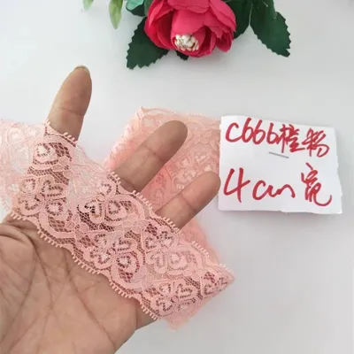 Soft Skin-friendly Elastic Lace Trim DIY Handmade Wide Long Fabric for Clothing Accessories Home Sewing Materials