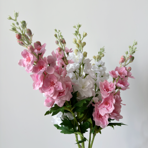 Bó Hoa Giả Cao Cấp Thực Tế Mô Phỏng Bằng Tay Hoa Hydrangea và Lá Sen