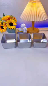 Combo 5 Hộp đựng thực phẩm inox 304 13.5*10.5*5cm an toàn chống gỉ kèm nắp nhựa dùng được cho lò vi sóng
