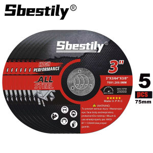 5pcs 75mm Circular Resin Saw Blade Mini Cutting Disc Grinding Wheel For Angle Grinding Tool Metal Wood Stainless Steel Cutting