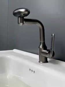 QUITE Rotary Faucet Multiple Water Discharge Modes Washhand Stand Bathroom Sinks Basin Faucets Fixture Home Improvement