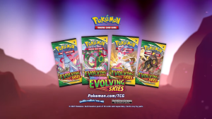 Evolving Skies Sleeved Booster Pack Art Set 4 Pack Complete Set - Pokémon TCG