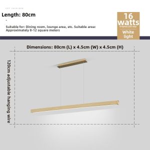 FANZHEN | Nordic Minimalist Wooden Grain Bar Pendant Light