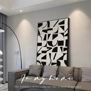 Monochrome Minimalist Abstract Wall Art with High-class Feel