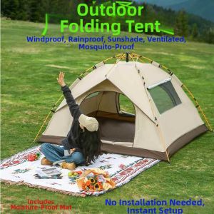 Automatic Folding Rainproof Sunproof Mosquito-proof Overnight Camping Tent