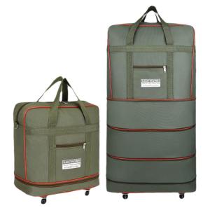 MLZH | Carry-On Luggage Storage Bag Dual Shoulder & Wheel