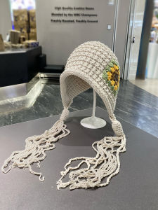 ฤดูใบไม้ร่วง ฤดูหนาว พู่ถักเปียถักหมวกป้องกันหูผู้หญิงเดินทางกลางแจ้ง หลากหลาย ใบหน้า อุ่น ปกคลุม ขนสัตว์ หมวก