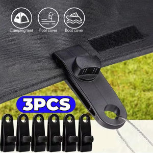 3pcs mạnh cắn Lều Clip ngoài trời Tarpaulin Clip Windproof cố định cắm trại kẹp áp lực cao buộc Clip chắc chắn Clip