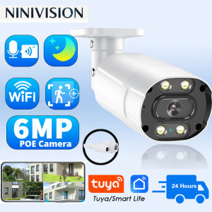 OVERSCAM 6MP POE Security Camera - Outdoor CCTV System | IP66 Waterproof | AI Human Detection | 24/7 Color Night Vision | Plug & Play