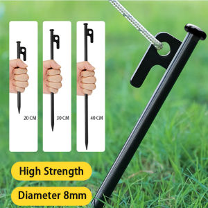 Fixed Pile Cast Iron Metal Outdoor Ground Plug Beach Nails Outdoor Tent Pegs Tent Sand Stakes Portable Thicken Accessories Tent Pegs Metal Sand Pegs Windproof Nails