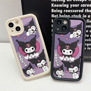 Case for VIVO V30 V29 Lite V27 V25 V23 V21E V15 V17 S1 Pro Y91 Y95 Y91C Y1S Y15 Y12 Y17 Y19 U10 Anti-fall Angel Eye Design Motif Cute and Black Rabbit