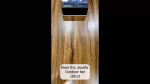 JISULIFE ULTRA1-LIGHT GREY OUTDOOR FAN