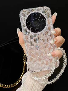 เคสโทรศัพท์มือถือป้องกันการตกหล่นแบบครอบคลุมเต็มจอพร้อมกล้องดีไซน์หรูหราสำหรับผู้หญิง Vivo X200 pro Mini Luxury Protection Case