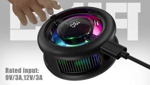 MEMO CX19 Semiconductor Phone Cooler 15W Magnetic Wireless Charger & 10W Cooling Design Magnetic Semiconductor Cooling Fan