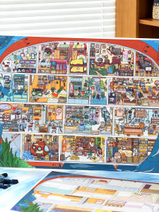 Ocean-themed Room 29th Edition Large Scenery Sticker