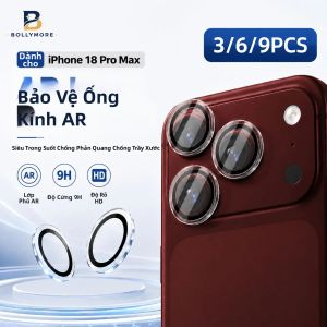 3/6/9 Miếng Dán Bảo Vệ Ống Kính Camera Cho iPhone 18/17/16/15/14/13/12/11 Pro Max 17Air/18 Fold Kính Cường Lực - Bảo Vệ Camera Điện Thoại Di Động