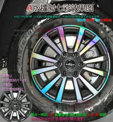 Protective Restoration Carbon Fiber Style Rim Stickers
