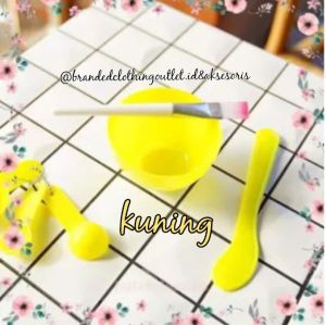 MANGKOK MASKER 4IN1 - 1 SET KUAS MANGKOK MASKER / MASK BOWL / PERALATAN WAJAH