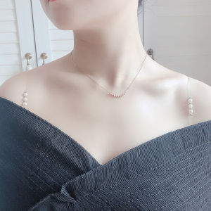 Pearl Shoulder Strap Intimates Transparent Invisible Band Bra Spaghetti Strap Female Non Slip Bra Strap Seamless Exposed Rhinestone