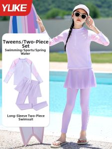 YUKE | Training Swimwear for Girls Separate Long Sleeve