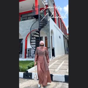 NAURAH Gamis: Maxmara velvet Mewah Premium untuk Pesta Kondangan Wisuda