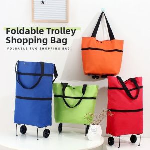 Portable With Wheels Shopping Cart