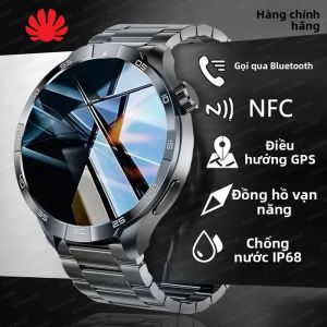 Đồng Hồ Thông Minh Quân Sự GPS Mới 2026 AMOLED Cuộc Gọi Bluetooth NFC Thể Thao Theo Dõi Sức Khỏe Lặn Chống Nước Dành Cho Nam Giới