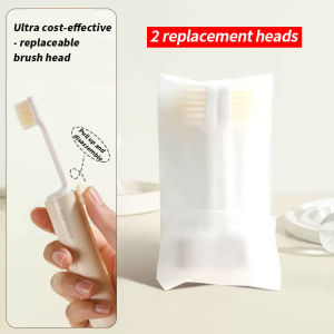 1 piece - Convenient toothbrush travel container 2-in-1 folding toothbrush set - Small and convenient - Essential for business
