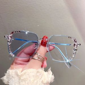 Photochromic Glasses for Men Women Anti Radiation Glasses Anti-UV Eyewear Color-changing Grey Lens
