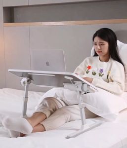 โต๊ะพับใช้สำหรับอ่านหนังสือทำงาน ขนาดมี สามารถพับเก็บได้ การปรับความสูง การปรับมูมเอียง 45°